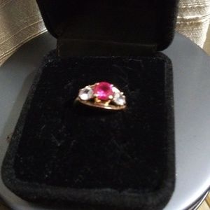 Baden and Foss Jewelry - Vintage Baden/Foss Ruby/Diamond 10k Size 6 Ring Baden and Foss Jewelry - Vintage Baden/Foss Ruby/Diamond 10k Size 6 Ring